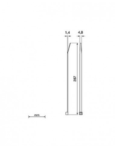 Brida gris Unex 2247-3. 4.8mm X 287mm. Bolsa...