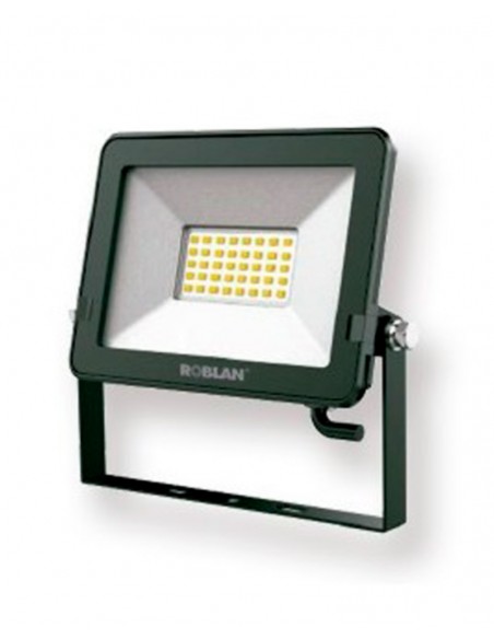 Proyector Led para exterior de 20W. Luz FRÍA. Marca Roblan MHLF20B
