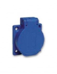 Base de enchufe schuko con tapa para empotrar 1461 de Coma