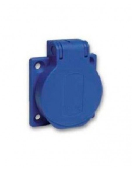 Base de enchufe schuko con tapa para empotrar 1461 de Coma