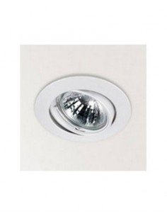 Aro halógeno basculante redondo blanco de Arkoslight