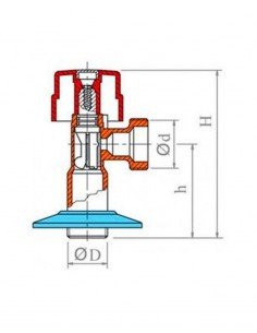 Llave de lavadora América 1/2"X3/4" de Standard Hidráulica 2