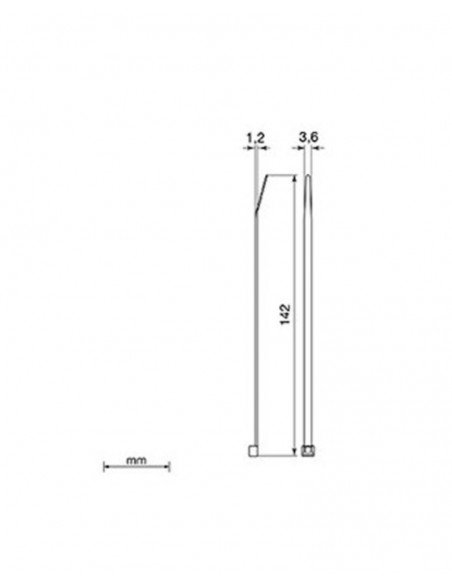 Brida blanca Unex 2233. 3.6mm x 142mm. Bolsa 100unds.