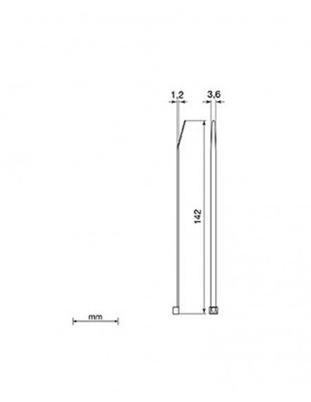 Brida negra Unex 2233-0. 3.6mm x 142mm. Bolsa 100unds.