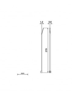Brida blanca Unex 2237. 3.6mm x 279mm. Bolsa 100unds. 2