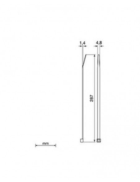 Brida negra Unex 2247-0. 4.8mm x 287mm. Bolsa 100unds.
