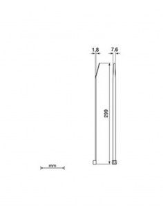 Brida negra Unex 2272-0. 7.6mm x 299mm. Bolsa 100unds. 2
