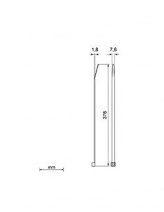 Brida blanca Unex 2273. 7.6mm x 376mm. Bolsa 100unds. 2