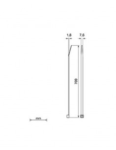 Brida blanca Unex 2278. 7.6mm x 709mm. Bolsa 100unds. 2