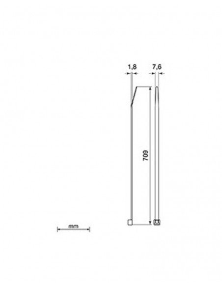 Brida blanca Unex 2278. 7.6mm x 709mm. Bolsa 100unds.