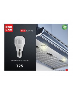 Bombilla led para neveras 1.8W 2700K T25E14C de Roblan 2