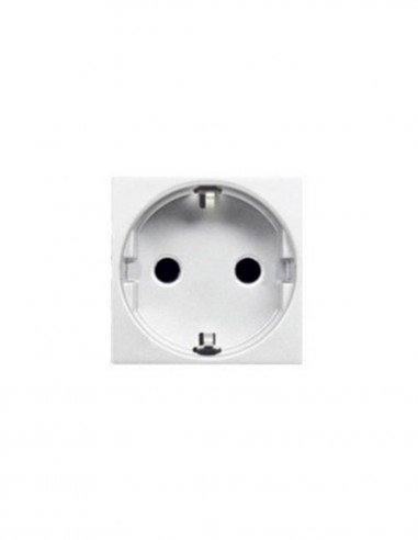 Base enchufe 2P+T Serie Zenit de Niessen blanco