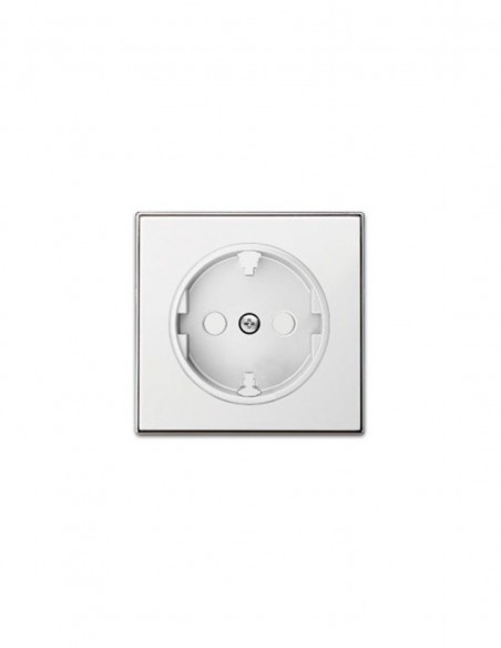 Tapa enchufe schuko Serie Sky de Niessen blanco
