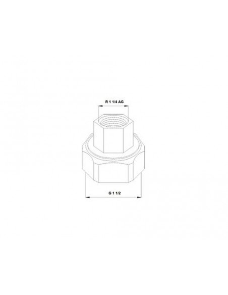 Juego de racores de fundición para bomba de calefacción  de Grundfos