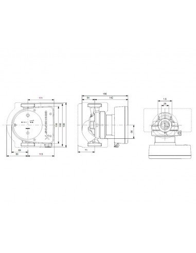 Bomba circuladora para calefacción Magna1 180 de Grundfos