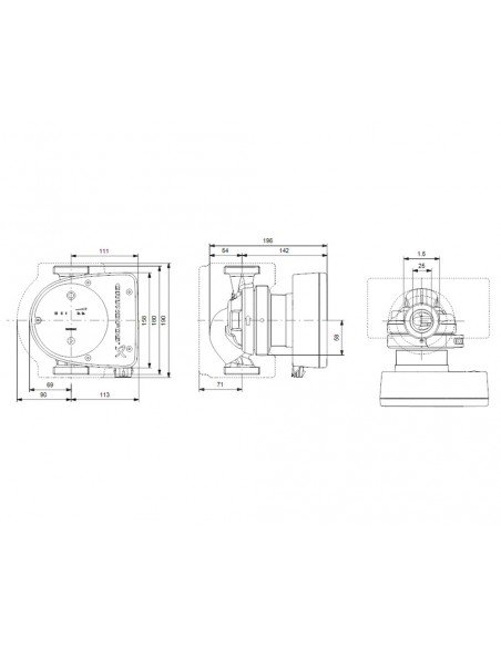 Bomba circuladora para calefacción Magna1 180 de Grundfos