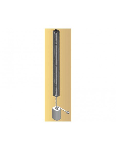 Abrazadera de aluminio con tornillo para tubo de Dinak