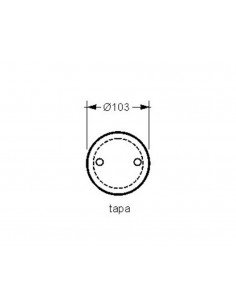 Tapa para caja redonda diámetro con garras de Famatel 2