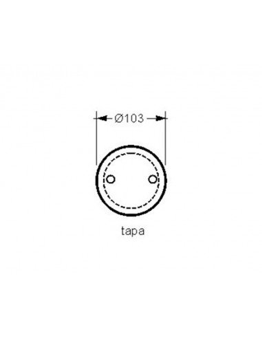 Tapa para caja redonda diámetro con garras de Famatel