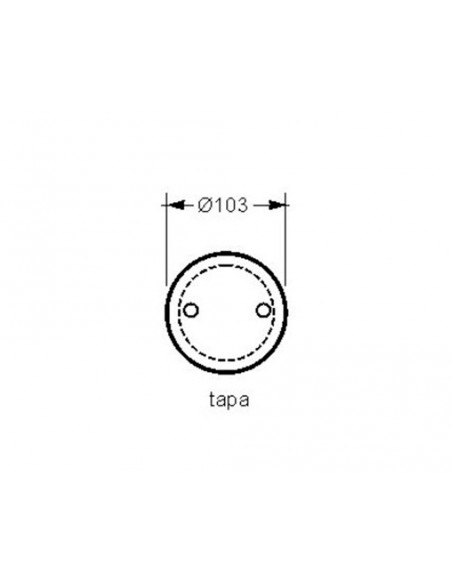 Tapa para caja redonda diámetro con garras de Famatel