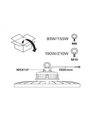 Campana Led HIGH BAY GEN3 190W 4000K de Ledvance