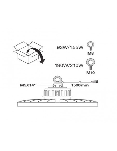 Campana Led HIGH BAY GEN3 190W 4000K de Ledvance