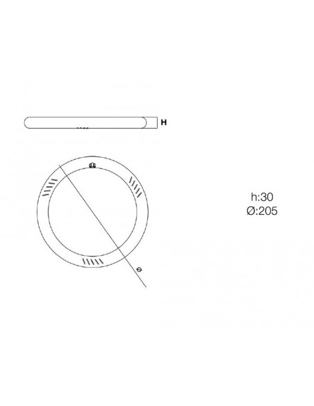 Fluorescente Led circular T9 6500K de Roblan