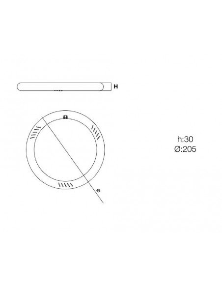 Fluorescente Led circular T9 6500K de Roblan