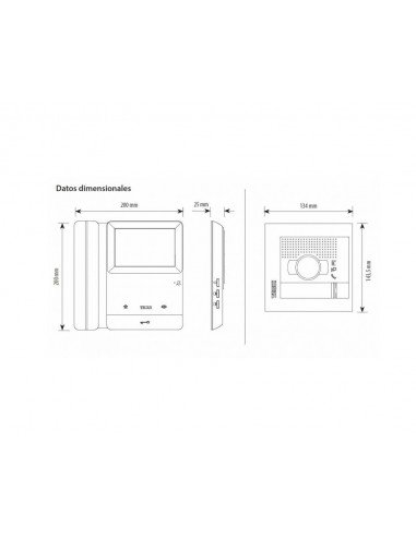 Kit Videoportero 2 hilos Sfera New Serie 8 378111 de Tegui