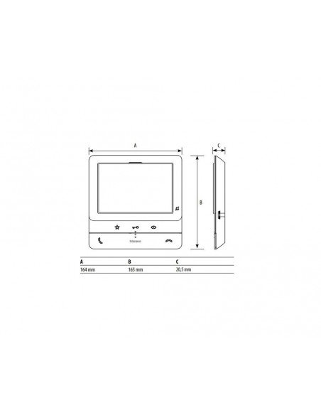 Monitor manos libres color 2 hilos 374511 de Tegui