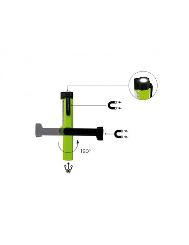 Linterna de trabajo Led recargable 1.5W 150Lm de Luceco