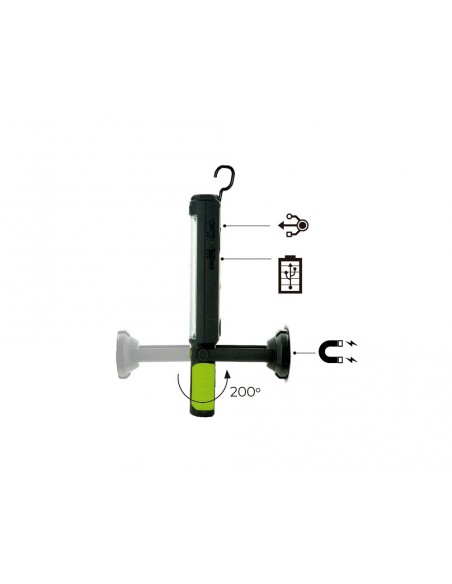 Linterna de trabajo Led recargable 5W 450Lm de Luceco