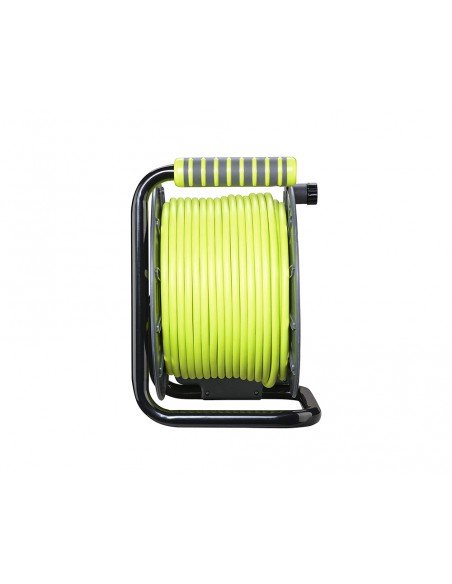 Enrollacable alargador de 25metros 3 enchufes Schuko IP44 16A de Luceco