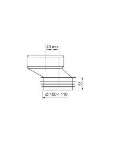 CABEL MANGUITO WC SEMIRRIGIDO SUPER EXCENTRICO 2