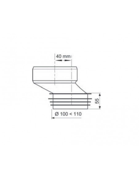 CABEL MANGUITO WC SEMIRRIGIDO SUPER EXCENTRICO