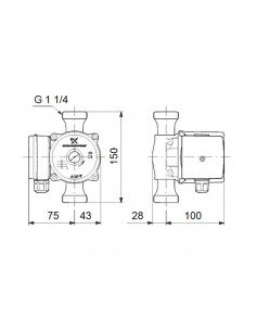 Bomba circuladora para ACS UP  N de Grundfos 2