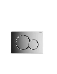 Pulsador cromo brillo Sigma01 para bastidor de Geberit 2