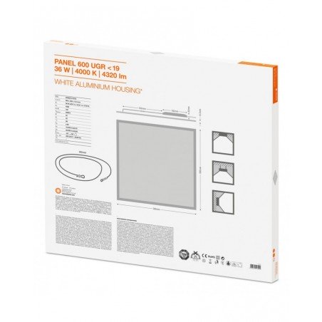 Panel LED empotrable 60x60 4000K de Ledvance