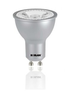 Bombilla dicroica Led 7W 230V 3000K de gran luminosidad. REGULABLE Marca Roblan