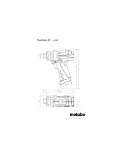 Taladro percutor de batería Powermaxx SB Basic de Metabo 2