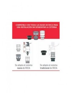 Mecanismo descarga WC doble descarga universal MW2 PRO Cabel 2
