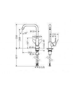 Grifo de fregadero Focus 31820000 de Hansgrohe 2