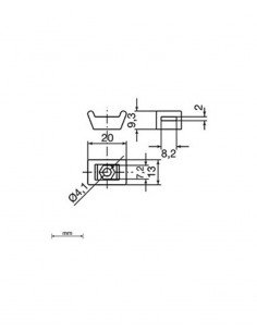 Base atornillable Unex 1243 Bolsa de 100 unidades 2