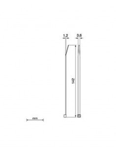 Brida blanca Unex 2233. 3.6mm x 142mm. Bolsa 100unds. 2