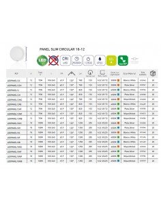 Downlight led circular extrafino SLIM empotrable de Roblan 2